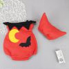 Children's Halloween costume infant and toddler pumpkin jumpsuit set