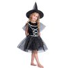 Halloween kids costume black witch cosplay girls skirt suit