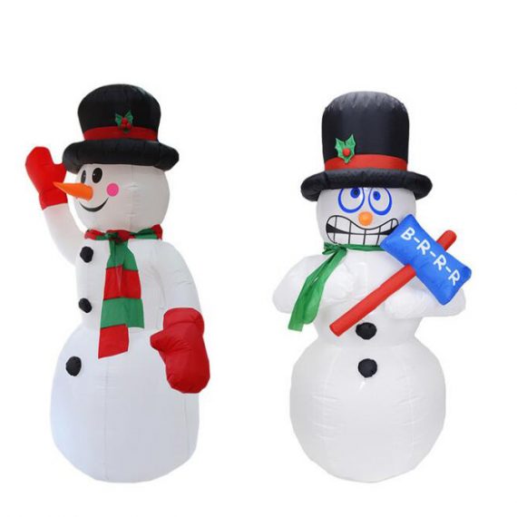 Snowman inflatable holiday decorations personalized christmas ornaments