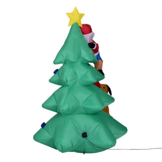 Personalized ornaments inflatable Santa Claus climbing Christmas tree decorations