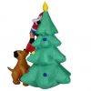 Personalized ornaments inflatable Santa Claus climbing Christmas tree decorations