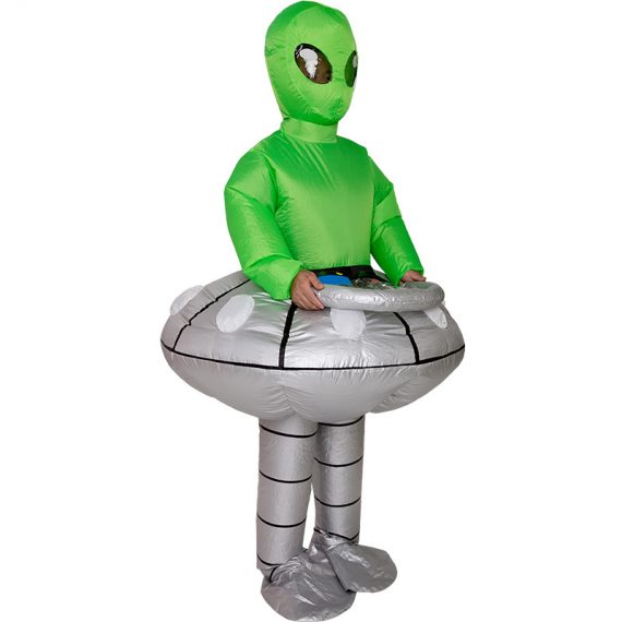 Halloween funny costume flying saucer alien inflatable clothes