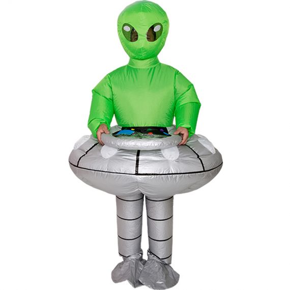 Halloween funny costume flying saucer alien inflatable clothes