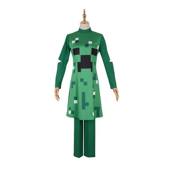 Minecraft Costume Creeper Disguise Girls' two-piece suit