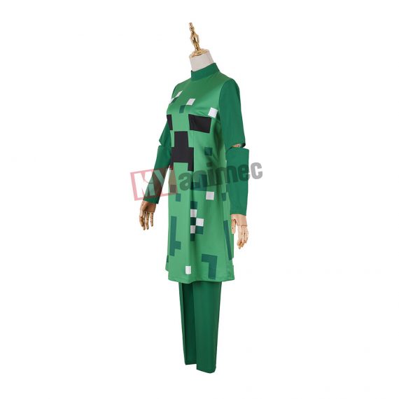 Minecraft Costume Creeper Disguise Girls' two-piece suit