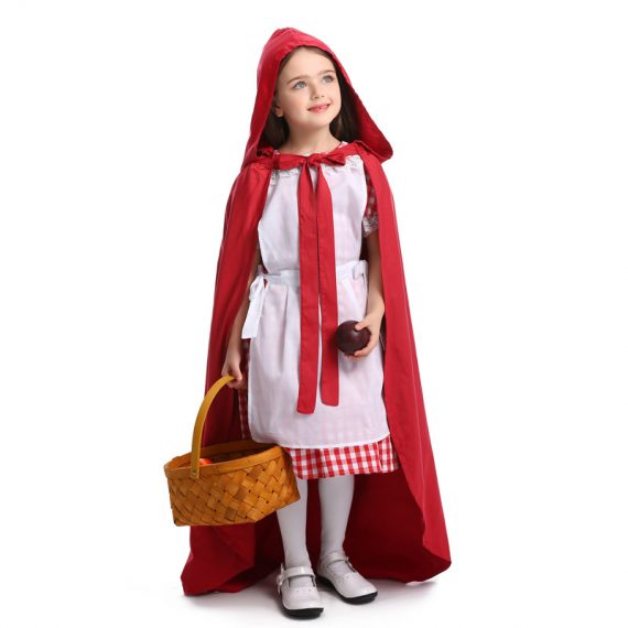 Halloween costume girls Little Red Riding Hood fairy tale drama performance costume
