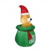 Christmas Inflatable Adornment Luminous Gift Pack Bear Garden Ornaments