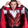 Halloween Adult Costume Vampire Cosplay Men's Coat and Cloak Set