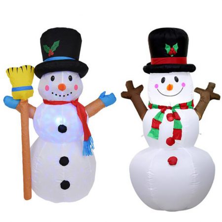 Christmas garden decorations rotating lights inflatable snowman holiday ornaments
