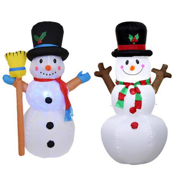 Christmas garden decorations rotating lights inflatable snowman holiday ornaments