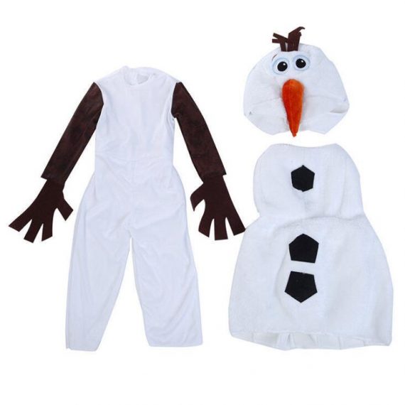 Christmas snowman cosplay kids unisex performance costume