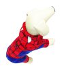New style dog clothes spiderman coral fleece pet halloween cosplay funny costume