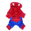 New style dog clothes spiderman coral fleece pet halloween cosplay funny costume