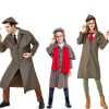 Halloween detective Sherlock Holmes cosplay unisex adults kids performance costume