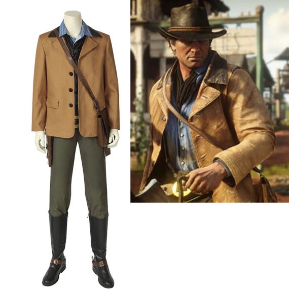 Action adventure game Red Dead Redemption Arthur Morgan halloween cosplay costume