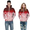 halloween adult unisex pullover hoodies couple costume