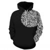 Digital print couple pullover unisex hoodies