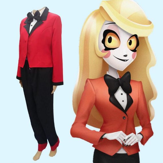 halloween female suit Hazbin Hotel cosplay charlie costume