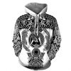 Digital print couple pullover unisex hoodies