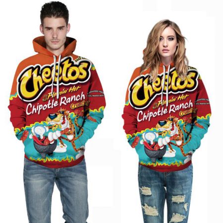 Fashion digital printing unisex hoodies pullover couple costume