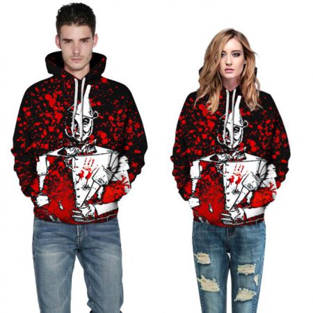 halloween adult unisex pullover hoodies couple costume