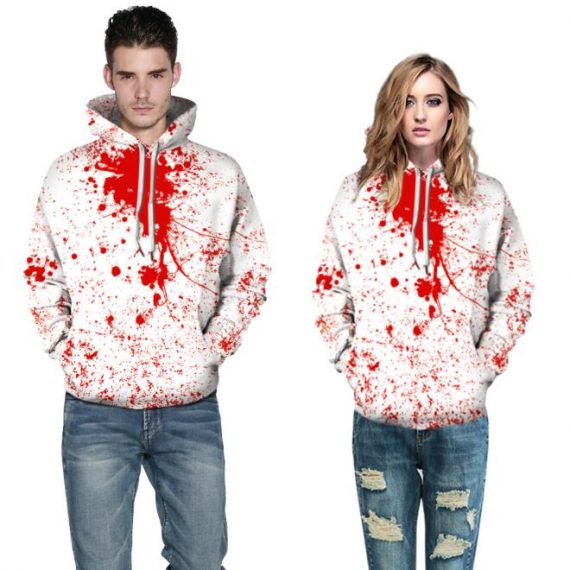 halloween adult unisex pullover hoodies couple costume