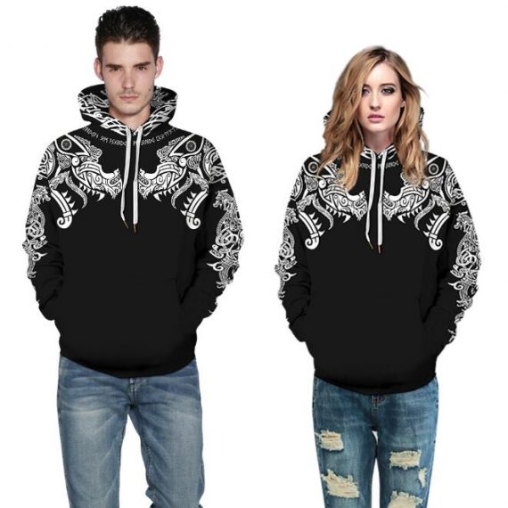 unisex adult pullover hoodie couple costume