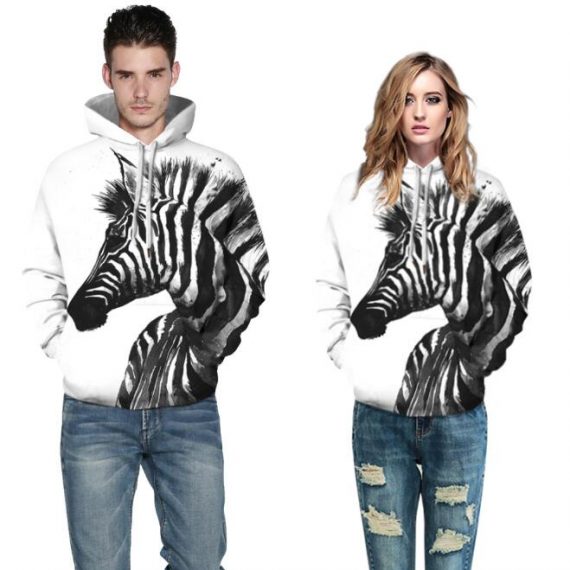 Print plus size hoodies unisex couple costume
