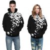 Print plus size hoodies unisex couple costume