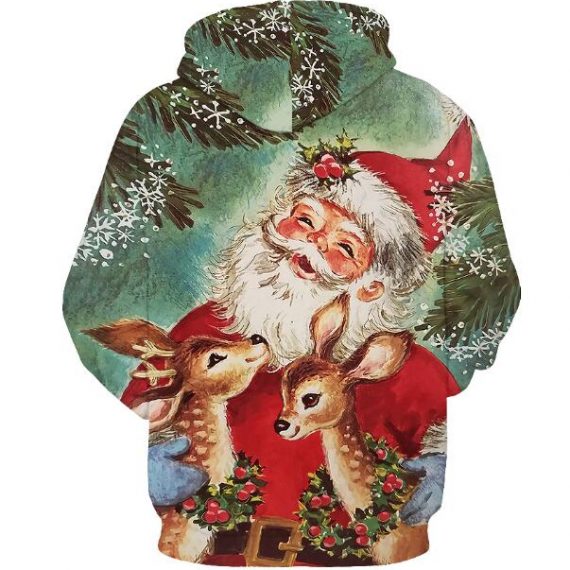 unisex santa couple costume christmas sweatshirt