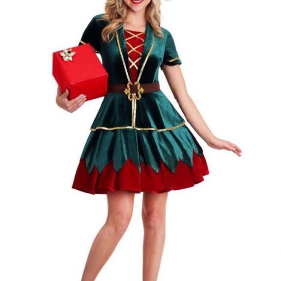 christmas elf outfit adult couple costume