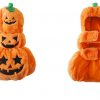 halloween pet cosplay funny dog pumpkin costume