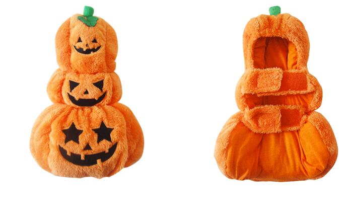 halloween pet cosplay funny dog pumpkin costume