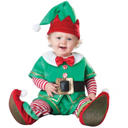 Halloween kids cosplay suit christmas baby elf costume