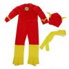 kids the flash costume superhero muscle cosplay jumpsuit