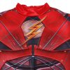 red muscle cosplay jumpsuit kids the flash costume