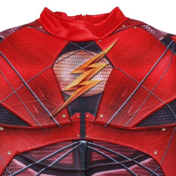 red muscle cosplay jumpsuit kids the flash costume