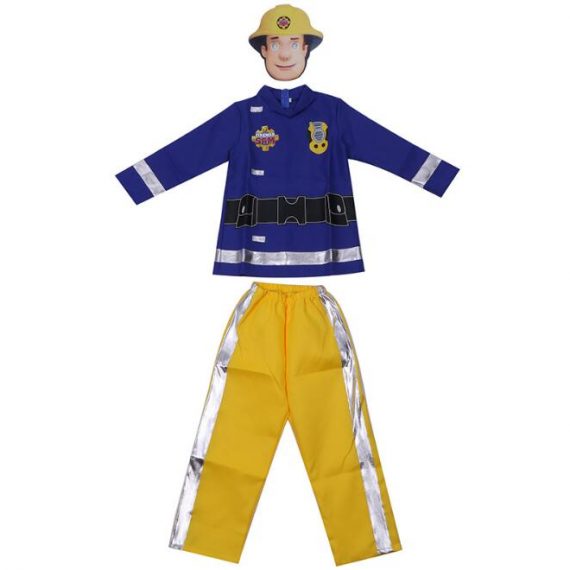 fireman sam costume kids cosplay suit