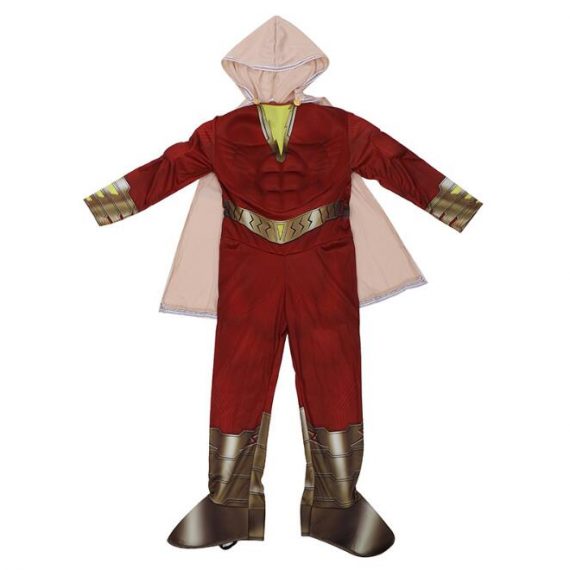 captain marvel cosplay shazam costume for kids