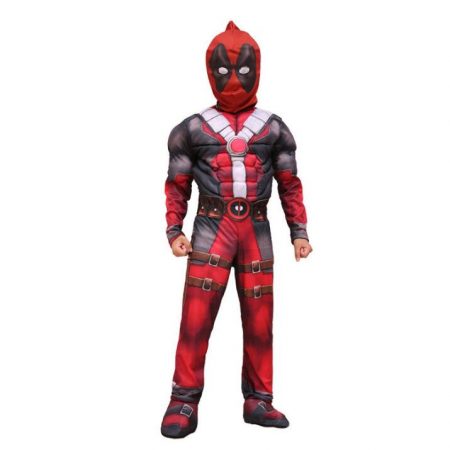 deadpool costume kids muscle suit superhero cosplay jumpsuit