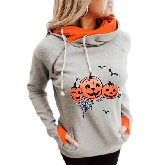 women's hoodie pumpkin halloween costume