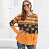 Halloween ladies hoodie jack o lantern loose sweetshirt