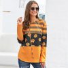 Halloween ladies hoodie jack o lantern loose sweetshirt