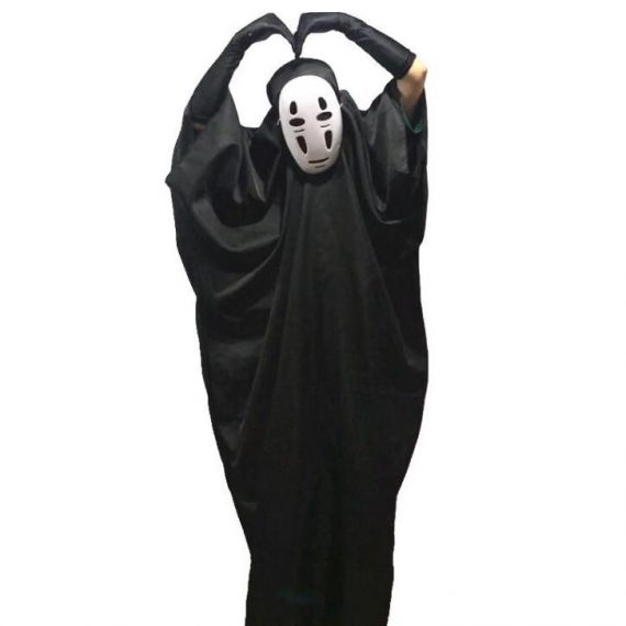 halloween spirited away cosplay adult kids no face costume