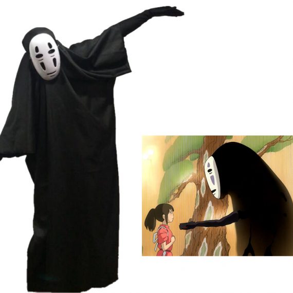 halloween spirited away cosplay adult kids no face costume