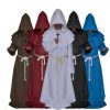 wizard priest cosplay costume medieval monk robe