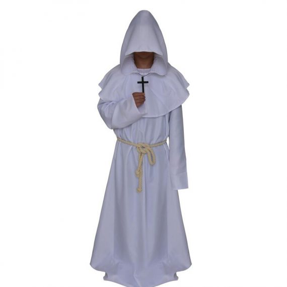 wizard priest cosplay costume medieval monk robe