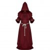 wizard priest cosplay costume medieval monk robe