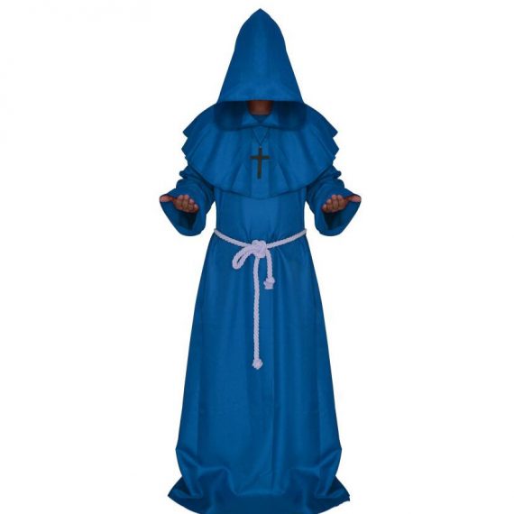 wizard priest cosplay costume medieval monk robe