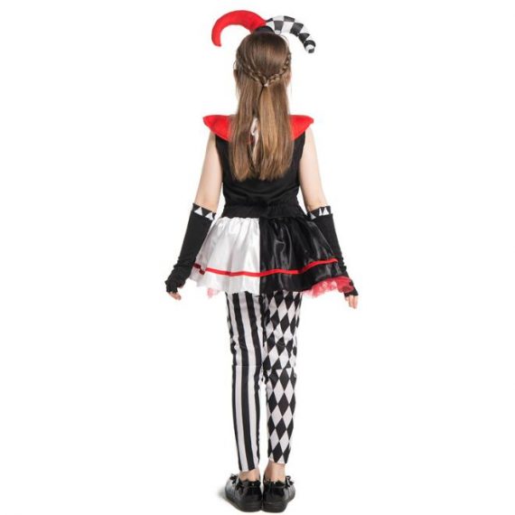 girl clown costume kids halloween cosplay suit